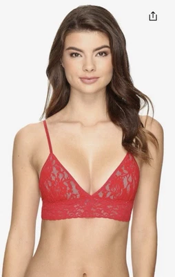 Hanky Panky Signature Lace Padded Bra sz Large stretch lace RED NEW - Image 1 of 4