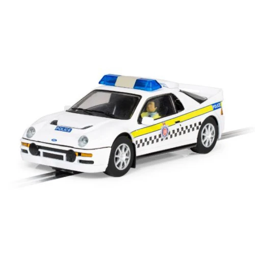 Scalextric C4341 Ford RS200 Police Edition Slot Car 1 32 nuova imballata