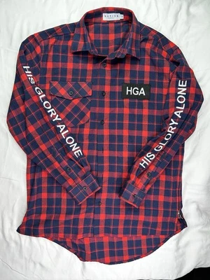 Native Supply HGA Red/Blue Plaid Button Up “The Lion” Size Small - Image 1 of 4