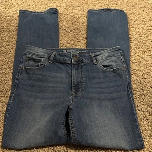 M Jeans By Maurices Jeans Womens Size 8 (32x31) Blue Denim Mid Rise Slim Bootcut - Picture 1 of 5
