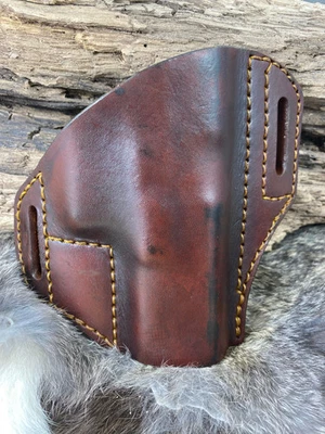 Leather Holster fits Glock 19x Pancake style leather holster No Sweat Guard - Image 1 of 4