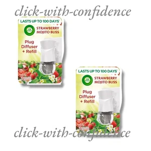 2 x Airwick Strawberry Mojito Bliss Fragrance Up To 100 Days 19ml - Picture 1 of 1
