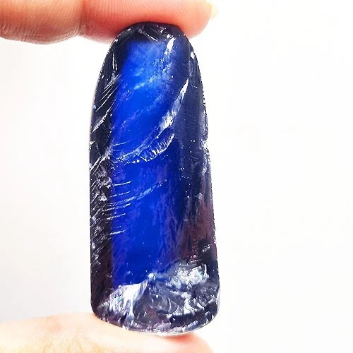 CLEAR 143 CT BLUE SAPPHIRE CORUNDUM ROUGH LAB GROWN GEMSTONE - Изображение 1 из 1