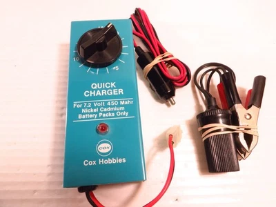 Cox Hobbies  Quick Charger For 7.2V 450 Mahr Nickel Cadmium Batt Pack w/ Clamps - Image 1 of 4