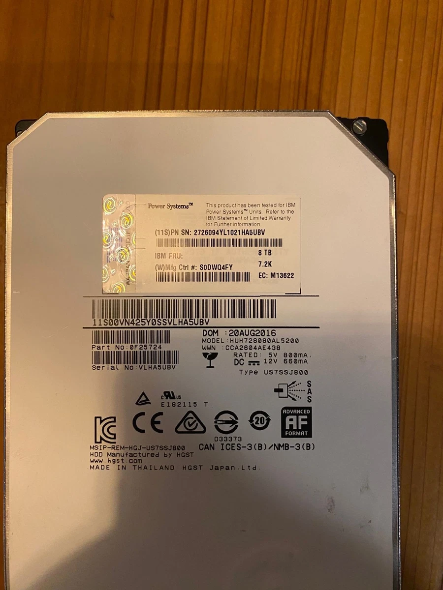 HGST 8TB Computer Internal Hard Disk Drives for sale | eBay
