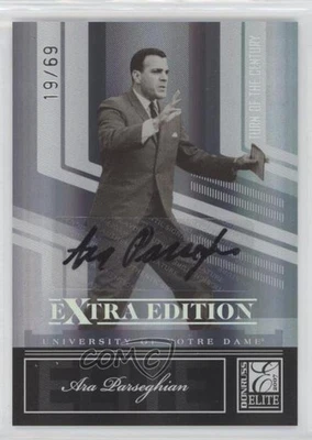 2007 Donruss Elite Extra Edition /69 Ara Parseghian #66 Auto - Image 1 of 2