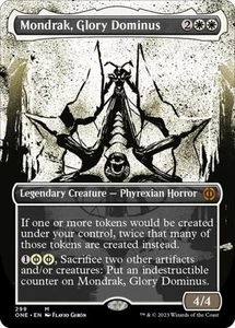 ~ Mondrak, Glory Dominus (Vitrina) ~ Casi Nuevo ~ Phyrexia: All Will Be One ~ Magic The Gathering ~ - Imagen 1 de 1