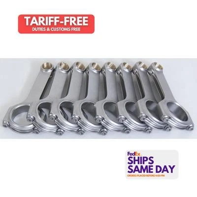 Eagle CRS6100M3D, Set of 8 Natural Steel Fits Gm Ls1 4340 Forged H-Beam Rods - 6 - Image 1 of 4