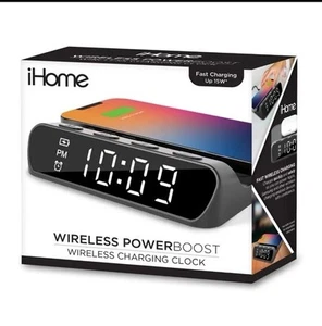iHome Wireless Charger with Digital Alarm Clock - Photo 1 sur 3