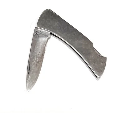 老式迷彩剑品牌美国 864 SS 锁扣折叠口袋刀 — 第 1/4 张图片