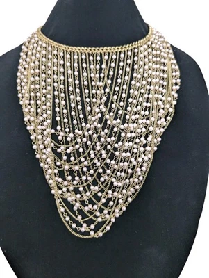 Heidi Daus "Decadent Drape" 14" MultiRow 串珠项链-粉色-全新无标签-169.95 美元 — 第 1/4 张图片