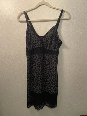 Vestido sin mangas Delta Burke íntimo de encaje negro talla 1xl para mujer Foto 1 de 4