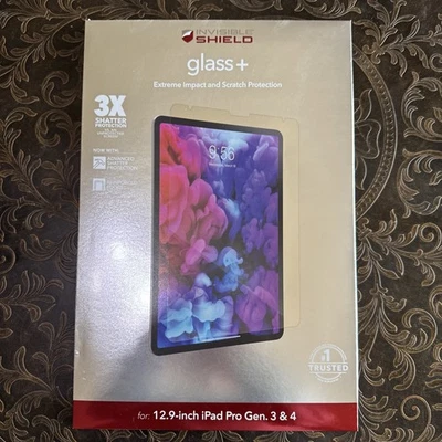 ZAGG InvisibleShield Glass+ Screen Protector For Apple iPad Pro 12.9" Gen. 3 & 4 - Image 1 of 2