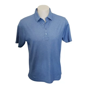 Travis Mathew Polo Shirt Mens Size Medium Blue Golf Casual Short Sleeve - Picture 1 of 11