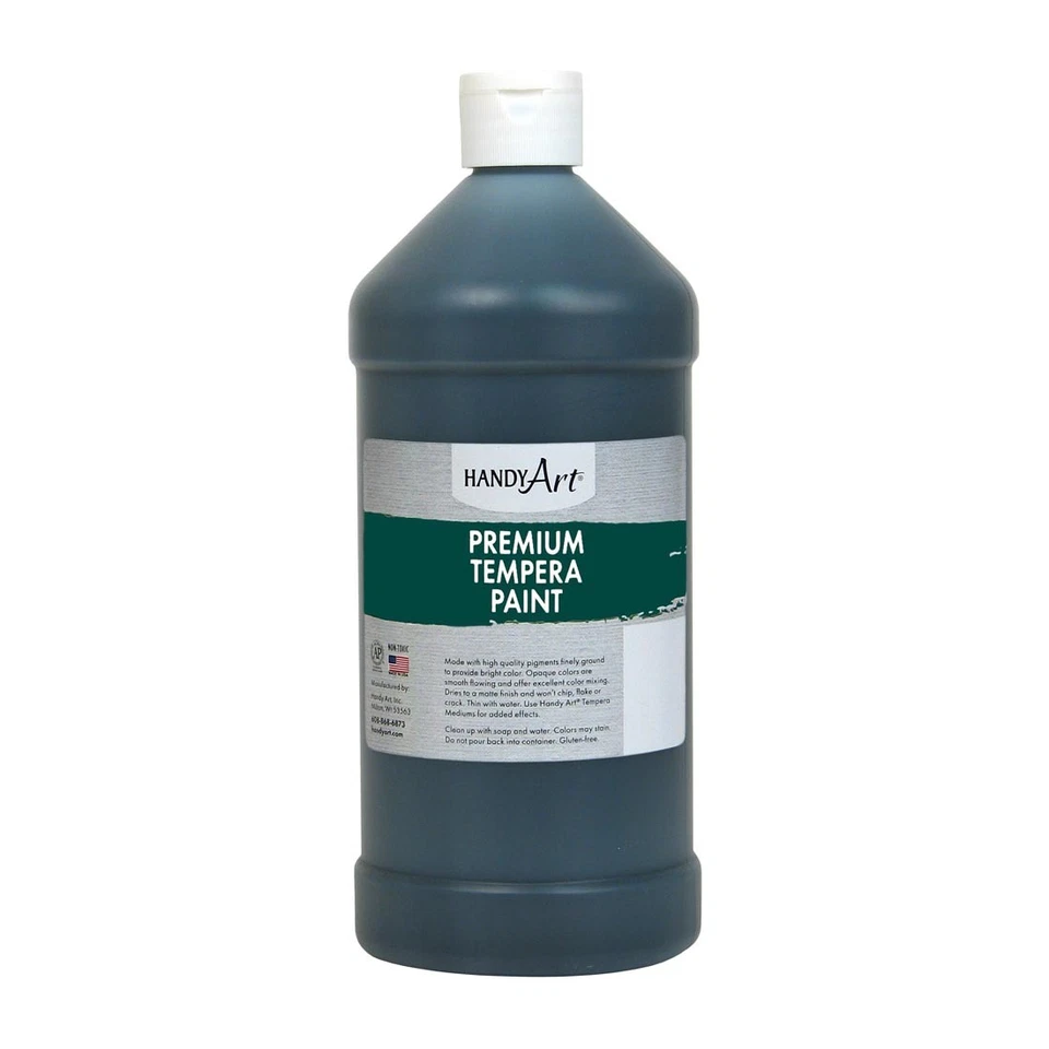 Handy Art Premium Tempera Paint Quart Black - Image 1 of 1
