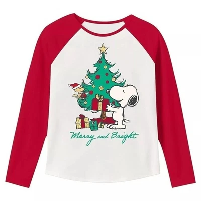 4T Toddler Raglan Graphic Tee Jumping Beans® Peanuts "Merry and Bright"  - Image 1 of 4