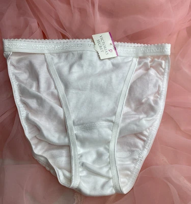 Bragas de bikini Victoria’s Secret de colección de los 90 blancas cintura exclusiva XS NUEVAS CON ETIQUETAS Foto 1 de 4