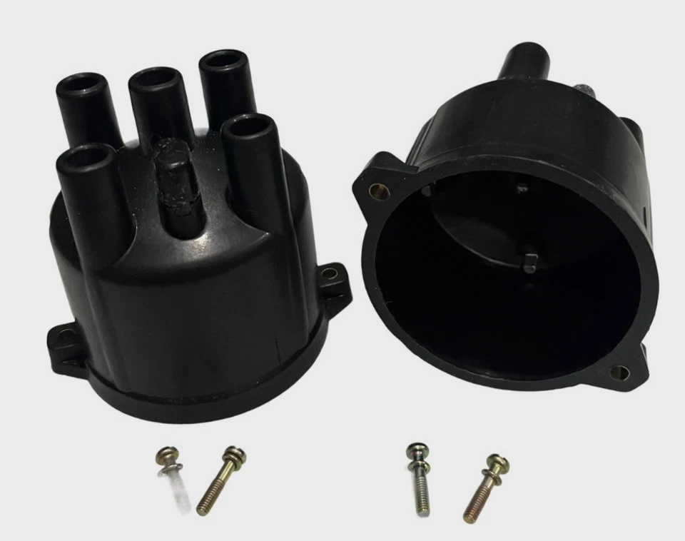 Pair Distributor Caps & Rotors For Dodge Chrysler Mazda Ford Plymouth Mitsubishi - Image 1 of 4