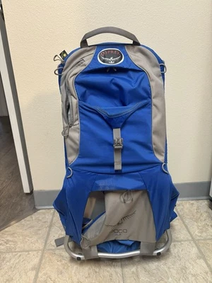 Mochila de senderismo Osprey Poco Plus azul gris ajustable Foto 1 de 4