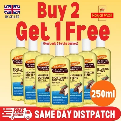 PALMER'S Palmers Cocoa Butter Moisturizing Body Oil 250ml Vitamin E, 48‑Hr Hydration UK