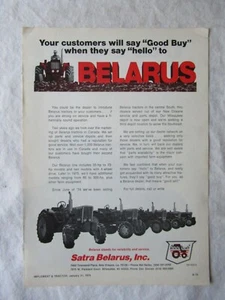 1975 Druck AD Satra Belarus Traktor 11x8 - Bild 1 von 1