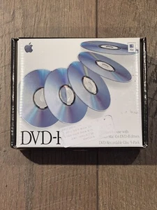 BNIB Apple DVD-R Media 4.7GB Recordable (5-Pack) New Dvd’s manufacture sealed - Picture 1 of 4