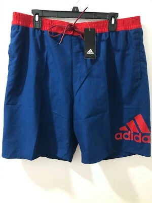 Pantalones Cortos de Voleibol Adidas Para Hombre Talla XXL Azul Marino/Rojo Logo Mania 9 pulgadas $50 Nuevos con Etiquetas #5abm022 Foto 1 de 4