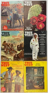 True West Magazine, 1961-1962, Vol. 9, Vintage Western History, Pulp, Lot of 6 - Picture 1 of 24