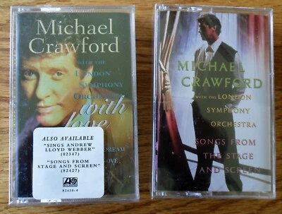 2 Michael Crawford Cassettes Songs From the Stage and Screen & With Love NEW - Image 1 of 4