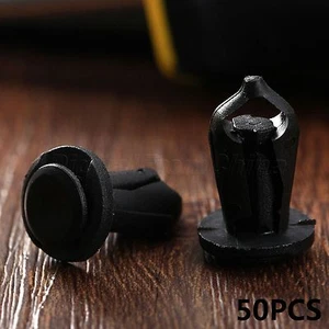 50Pcs 8mm Fender Clip Push Type Retainer Fits For Honda Trx450 Trx400 Trx350 - Picture 1 of 8