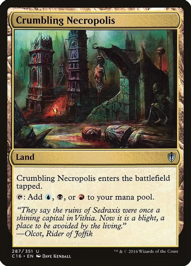 Crumbling Necropolis Commander 2016 Light Play MTG Magic DNA GAMES - Image 1 of 1