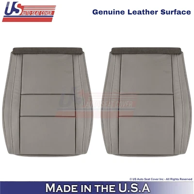 2011-2013 For Dodge Durango Genuine Leather Front Bottom Covers Medium Graystone - Image 1 of 4