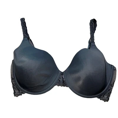 Бюстгальтер Wacoal A Rose iWomen кружевной с вышивкой на косточках размер 34DD серый нейлон/шпанде - Изображение 1 из 4