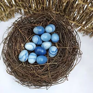Lotto 100 pezzi pietra avventurina blu naturale pietra preziosa sfera guarigione massaggiatore uovo - Foto 1 di 11