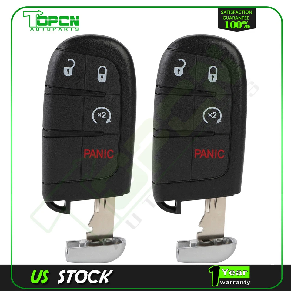 2 For Jeep Grand Cherokee 2014-2019 Keyless Entry Remote Control Car Key Fob - Image 1 of 4
