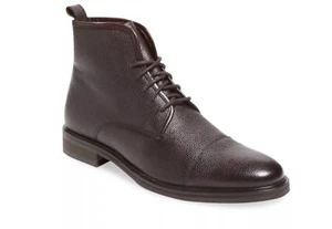 Warfield & Grand Cap-Toe Leather Boot 9.5  Retail  $255 - Picture 1 of 11