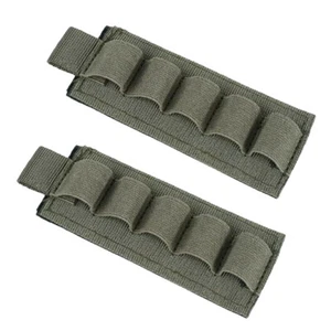 2X Tactical 5 Rounds 12/20GA Gauge Shotgun Shell Holder Gun Ammo Cartridge Pouch - Picture 1 of 21