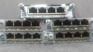 Genuine Cisco HWIC-4ESW 4 Port 10/100 Ethernet Switch Interface Card w/ HOLOGRAM - Picture 1 of 3