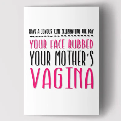 Funny Rude Cheeky Humorous Birthday Card Joke Wife Sister Girlfriend Best Friend