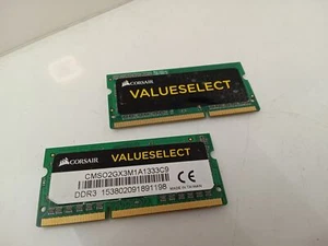 Corsair Value Select 4GB (2x2GB) 1333 MHz DDR3-1333 PC3-10600U CMSO2GX3M1A1333C9 - Picture 1 of 1