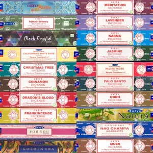 Nag Champa TOP 30 SELLERS “30 Fragrances" Satya Incense Sticks 15g 2023 Updated - Picture 1 of 2