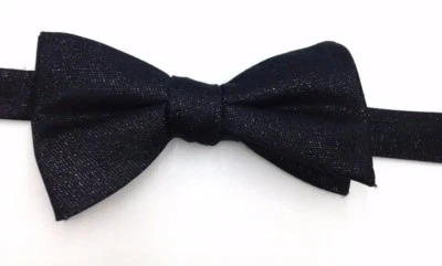 $120 Ryan Seacrest Para Hombres Negro Sólido Vestido Pajarita Traje Ajustable Clásico Pajarita Foto 1 de 4