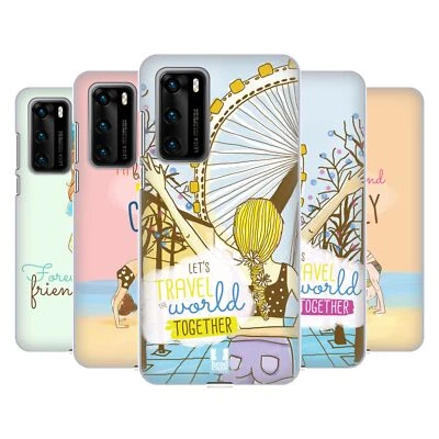 HEAD CASE DESIGNS MY BFF CASES HARD BACK CASE FOR HUAWEI PHONES 1 - Image 1 of 4