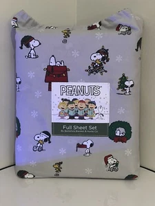 PEANUTS Snoopy Woodstock Weihnachten VOLLE BLÄTTER SET Nikolausmütze Kranz Lichter Baum - Bild 1 von 4