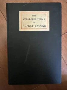 The Collected Poems of Rupert Brooke First Edition 1915 Hardcover English Book - Picture 1 of 10
