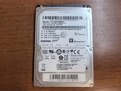 ORIGINAL!! SEAGATE ST1000LM024 1TB 5400RPM HDD HARD DRIVE HN-M101MBB/LC1 0B52817 - Image 1 of 2