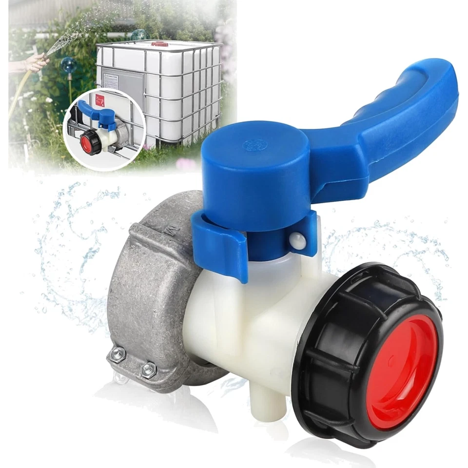 IBC Adapter Kugelhahn DN50 für sichere Flüssigkeitskontrolle - Hochwertiges Z... - Bild 1 von 1