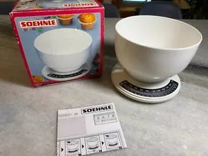 Vintage White Swiss Switzerland Analog Manual Food Scale Bowl 4 lb Pound Pounds - Picture 1 of 24