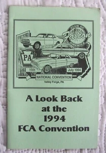 The Falcon Club of America "A Look Back at The 1994 FCA Convention" Valley Forge - Picture 1 of 4