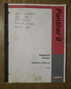 CASE IH Panther II Tractor Operator's Manual 37-042 1J-3154-M2 - Bild 1 von 7